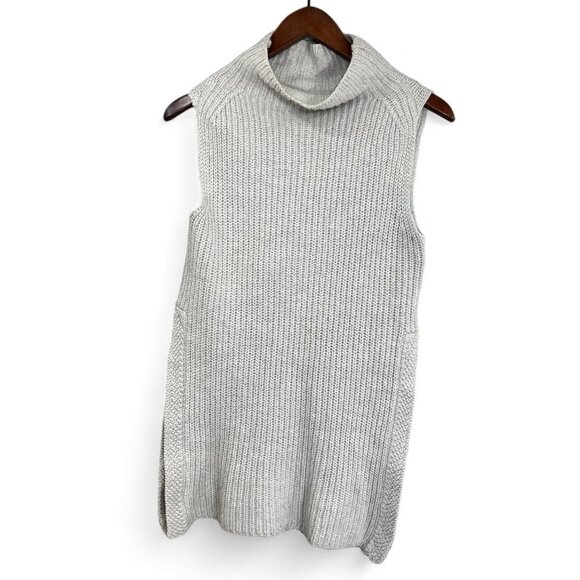 Wilfred Sweaters - Aritzia Wilfred Knit Top Womens Size XS Gray 100% Wool Sleeveless Cowl Neck